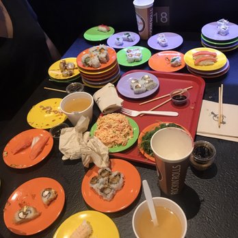 Neo Sushi Express - The aftermath of being able to eat all the sushi our stomach can hold - Conveyor Belt Sushi Near Me - Durham, North Carolina Neo Sushi Express - The aftermath of being able to eat all the sushi our stomach can hold - Conveyor Belt Sushi Near Me - Durham, North Carolina
