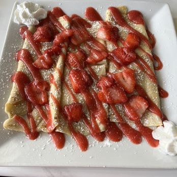 Mimosa's Brunch - The cream cheese with strawberry crêpes - Breakfast & Brunch Near Me - Melbourne, Florida Mimosa's Brunch - The cream cheese with strawberry crêpes - Breakfast & Brunch Near Me - Melbourne, Florida