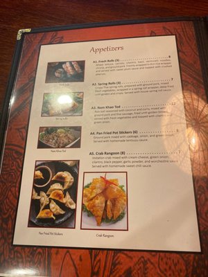 Menu photo 5 Mai Phi Southern Pines, NC