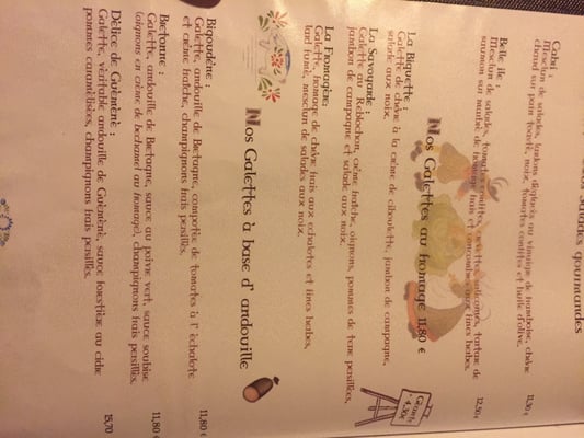 Menu photo 8 La Charrette A Ar Poitiers, 86
