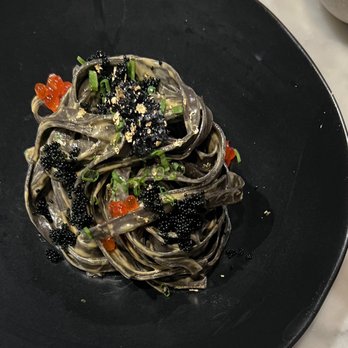 R&D Restaurant - Squid ink tagliatelle - Asian Fusion Near Me - Toronto, Ontario