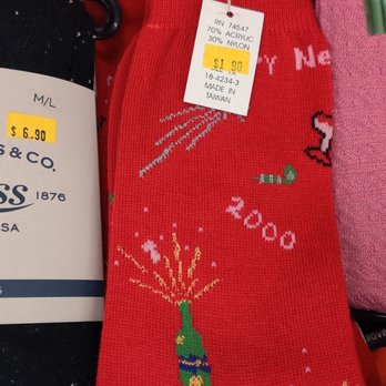 Price Tag - Socks from 2000 - Department Stores Near Me - Bayonne, New Jersey
