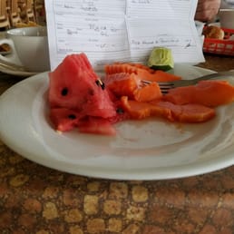 Shitty food and my ticket.