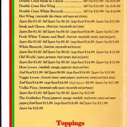 La Padrinos - Menu Pizza/Toppings Pg. 5