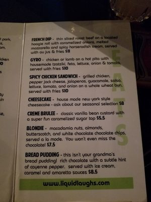 Menu photo 2 Liquid Lounge Boise, ID Menu photo 2 Liquid Lounge Boise, ID