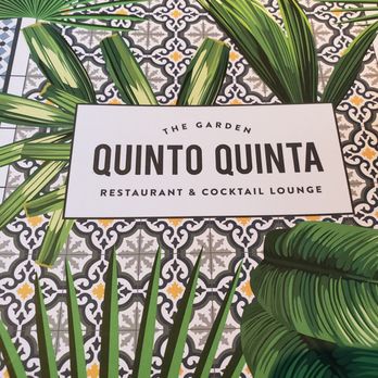Quinto Quinta - Menu cover - Mediterranean Near Me - Barcelona, B Quinto Quinta - Menu cover - Mediterranean Near Me - Barcelona, B