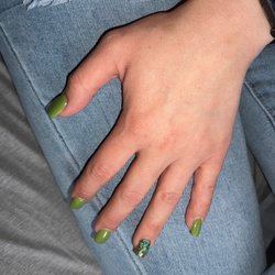 Full set, Gel, St Patrick's Day design