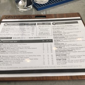 Center Hub - Cocktail Bars Near Me - Irvine, California Center Hub - Cocktail Bars Near Me - Irvine, California
