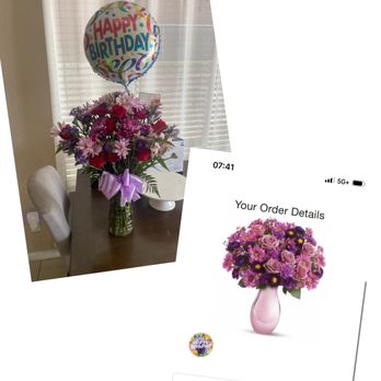 Flower Art - What we received (left) vs what we ordered (right) - Florists Near Me - North Las Vegas, Nevada Flower Art - What we received (left) vs what we ordered (right) - Florists Near Me - North Las Vegas, Nevada