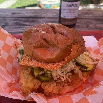 Dune Brothers - Fish sandwich - and I RARELY take photos of my food. - New American Near Me - Providence, Rhode Island