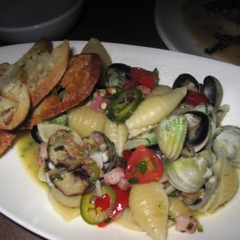 Traif - cockles, pasta, jalapeno, tomatoes, etc - New American Near Me - Brooklyn, New York Traif - cockles, pasta, jalapeno, tomatoes, etc - New American Near Me - Brooklyn, New York