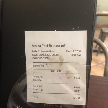 Amina Thai - Thai Near Me - Silver Spring, Maryland