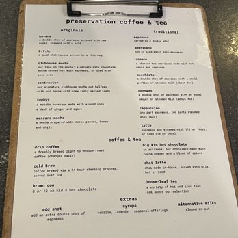 Preservation Coffee & Tea - Coffee & Tea Near Me - Modesto, California