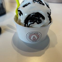 Vanilla + chocolate + marshmallow sauce