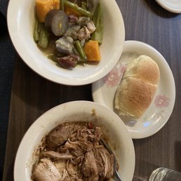 Adobo, veggies, Spanish roll Adobo, veggies, Spanish roll