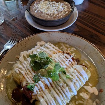 RED O - Enchiladas trio (chicken, short rib, shrimp) -- not on menu - Mexican Near Me - San Diego, California
