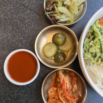 Sura - Banchan (sides) that came with the bimbimbap - Korean Near Me - Vienna, 9
