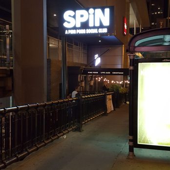 SPIN Chicago - Signage outside since you have to go down for the fun. - American Near Me - Chicago, Illinois SPIN Chicago - Signage outside since you have to go down for the fun. - American Near Me - Chicago, Illinois