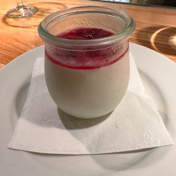 Mercato Bar & Kitchen - Vanilla panna cotta with blood orange - Italian Near Me - Ithaca, New York Mercato Bar & Kitchen - Vanilla panna cotta with blood orange - Italian Near Me - Ithaca, New York