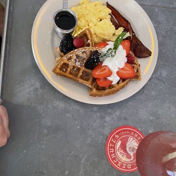 Turn 12 - Bacon Waffles - American Near Me - Monterey, California Turn 12 - Bacon Waffles - American Near Me - Monterey, California