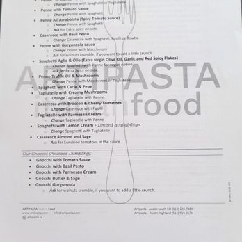 ARTIPASTA - Italian Near Me - Austin, Texas