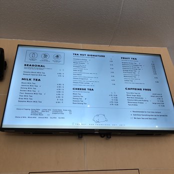 Tea Hut - Menu as of April 2021 - Bubble Tea Near Me - San Carlos, California Tea Hut - Menu as of April 2021 - Bubble Tea Near Me - San Carlos, California