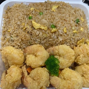 Crab Stop - Friday basket (fried shrimp with vegetable fried rice combination ) - Seafood Near Me - Bronx, New York Crab Stop - Friday basket (fried shrimp with vegetable fried rice combination ) - Seafood Near Me - Bronx, New York