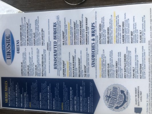 Menu photo 6 Lakeside Bar & Grill Peoria, AZ