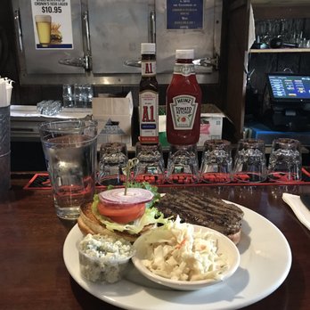 Cronin's Publick House - "Classic Half Pounder" @9.95. You may sub fries with "slaw" (coleslaw) or rice? I got a side of blue cheese for 0.75 cents. - Pubs Near Me - Quincy, Massachusetts Cronin's Publick House - "Classic Half Pounder" @9.95. You may sub fries with "slaw" (coleslaw) or rice? I got a side of blue cheese for 0.75 cents. - Pubs Near Me - Quincy, Massachusetts