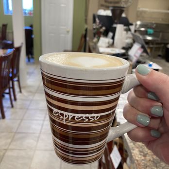 AntiquiTea House - Latte in an mug - Coffee & Tea Near Me - Morgantown, West Virginia