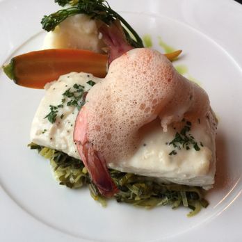Blue Hat Bistro - Halibut and prawns - Bistros Near Me - Vancouver, British Columbia Blue Hat Bistro - Halibut and prawns - Bistros Near Me - Vancouver, British Columbia
