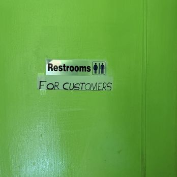 Taqueria Del Mar - Bathroom. Private, clean, and available to customers only. Thank you! - Mexican Near Me - Monterey, California