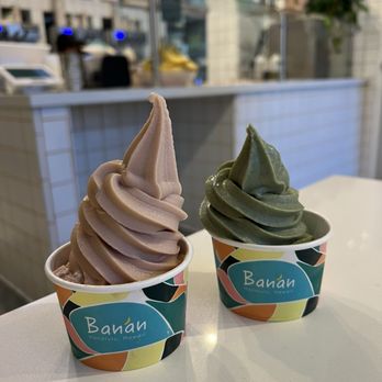 Banan - Banana Cup (they were a little ripe this day) Matcha Cup - Ice Cream & Frozen Yogurt Near Me - San Francisco, California Banan - Banana Cup (they were a little ripe this day) Matcha Cup - Ice Cream & Frozen Yogurt Near Me - San Francisco, California