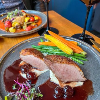 Frenchy's Hideout - Roast duck breast - French Near Me - San Diego, California Frenchy's Hideout - Roast duck breast - French Near Me - San Diego, California