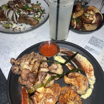 Bar Cicchetti - Crispy cauliflower, potato jackets, patatas bravas, ranch water from the 2nd visit - New American Near Me - Oklahoma City, Oklahoma