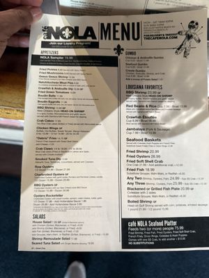 Menu photo 1 Cafe Nola Gulf Breeze, FL