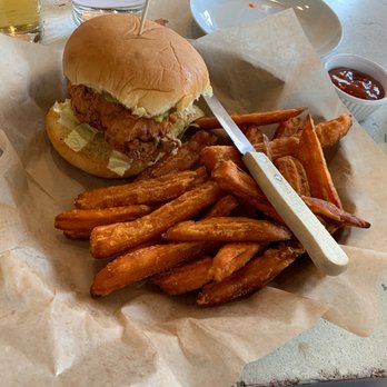 Triple Taproom & Kitchen - The chicken sandwich was so juicy and tasty and the sweet potato fries were excellent. - Breweries Near Me - Milwaukee, Wisconsin Triple Taproom & Kitchen - The chicken sandwich was so juicy and tasty and the sweet potato fries were excellent. - Breweries Near Me - Milwaukee, Wisconsin