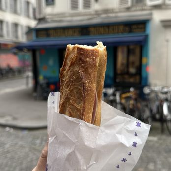 Boulangerie Raphaëlle - Ham and cheese baguette - Bakeries Near Me - Paris, 75 Boulangerie Raphaëlle - Ham and cheese baguette - Bakeries Near Me - Paris, 75