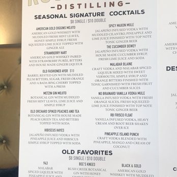 Rush Creek Distilling - Menu 1 - Bars Near Me - Harvard, Illinois