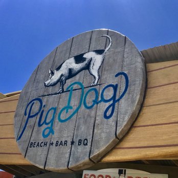 PigDog Beach Bar - Beach entry sign - Bars Near Me - Wildwood, New Jersey