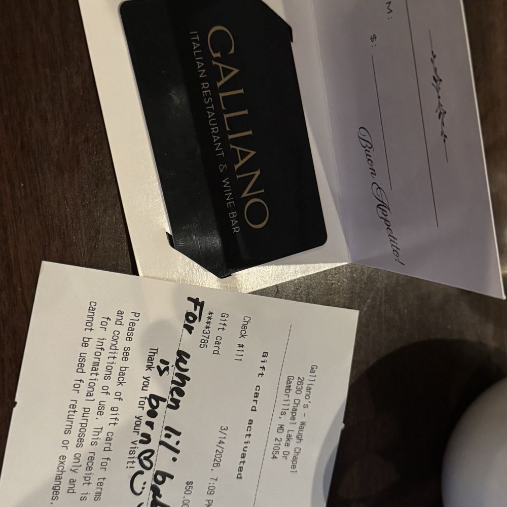 Galliano - Gift card - Wine Bars Near Me - Fulton, Maryland