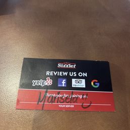 The server was great The server was great