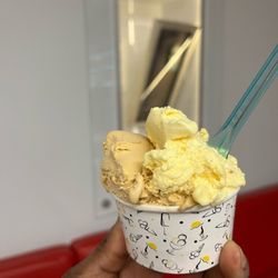 Rosso Gelato - GELATO - Salted Caramel and Lemon Custard flavours --  on Friday, 8 March 2024