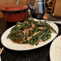 Green beans w/ chicken in blk bean sauce Green beans w/ chicken in blk bean sauce