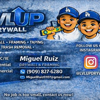 Lvlup Drywall - Drywall Installation & Repair Near Me - Pomona, California