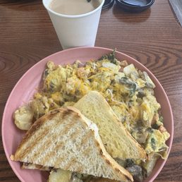 Breakfast bowl. Extremely salty
