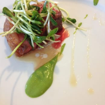 Michael Warring - Culotte of Beef, broccolini puree, sunflower sprouts - New American Near Me - Vallejo, California Michael Warring - Culotte of Beef, broccolini puree, sunflower sprouts - New American Near Me - Vallejo, California