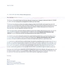 BHGS Findings Letter BHGS Findings Letter