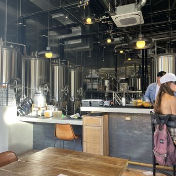 Capo Leisure House - The brewing tanks behind the bar. - Brewpubs Near Me - San Juan Capistrano, California