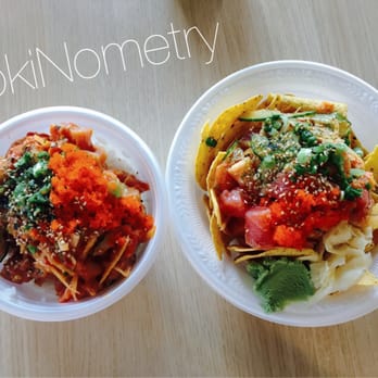 PokiNometry - 1st bowl: spicy tuna, albacore, yellowtail //// 2nd bowl: salmon, tuna, shrimp - Japanese Near Me - Anaheim, California PokiNometry - 1st bowl: spicy tuna, albacore, yellowtail //// 2nd bowl: salmon, tuna, shrimp - Japanese Near Me - Anaheim, California